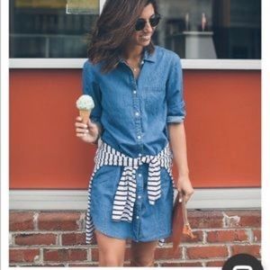 Taylor Stitch The Jane dress button up denim sz M